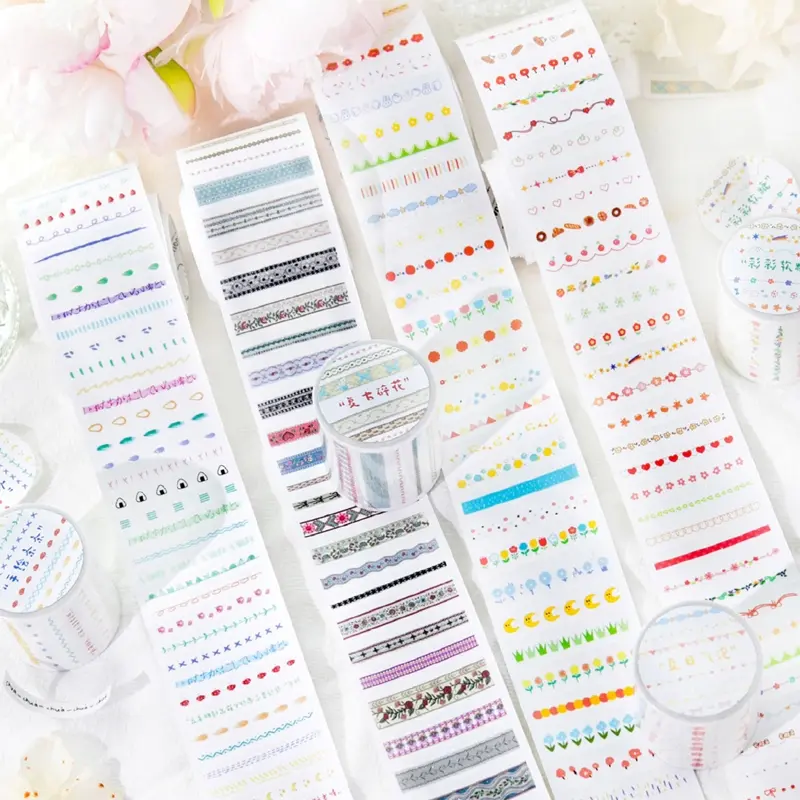 2 Rolls Synthetic Paper Roll, Creative DIY Craft Material, Decorative Scrapbooking Supplies, Phone Case Diary Calendar Greeting Card