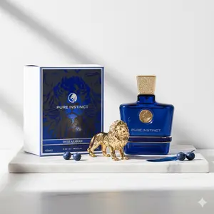 Pure Instinct Eau de Parfum by Swiss Arabian- Long Lasting Arabic Perfume for Men with Pink Pepper Cardamom Mint Pineapple & Vanilla Fresh Spicy Woody Scent 3.4 oz 100 ml