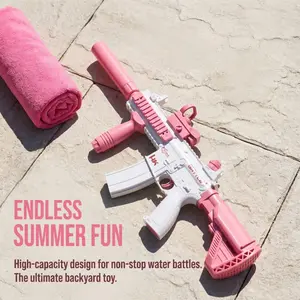 Rechargeable Large Electric Water Gun for Summer Parties, Outdoor Pool and Beach Fun, Lithium Battery Powered Toy for All Ages