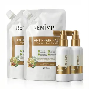 REMIMPI Best Seller Hair Growth Combo – 2 Shampoo + 2 Tonic | Complete Wash & Nourish Solution for Thicker, Fuller Hair (300 ml x 2 + 50 ml x 2) summerwins