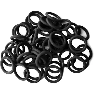 50 Pack Oil Drain Plug O-Ring#11105, Motorcycle Drain Plug O-Rings Replacement, Nitrile Rubber O Ring Gasket Ring Compatible with Harley Davidson(Black)
