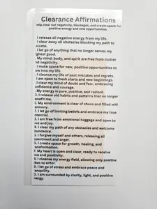 Clearance Affirmation Card