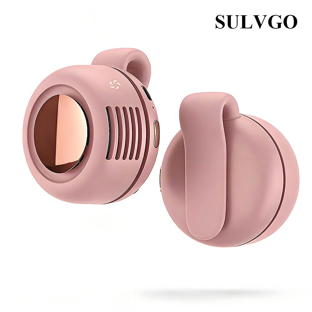 Portable Silent Mini Bladeless Electric Fan, Adjustable 3-speed Suspended Collar & Waist Fans, Rechargeable Rotating Body Fan, Suitable for Outdoor & Travel & Office, Travel Accessories, Mother's Day Gift