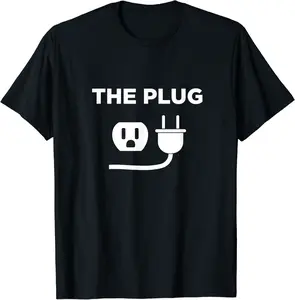 Funny Halloween Meme Costume The Plug T-Shirt - Elaynavi Shop OLGB07YF9QMSD