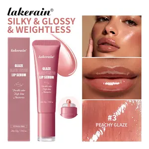 Lakerain Glaze Craze Tinted Lip Serum: Hydrating Lip Serum for Glossy, Nourished Lips with Plumping Polypeptides Siilky&Glossy