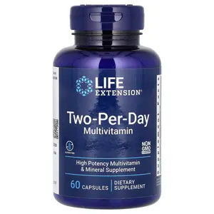 Life Extension Two-Per-Day Multivitamin, 60 Capsules