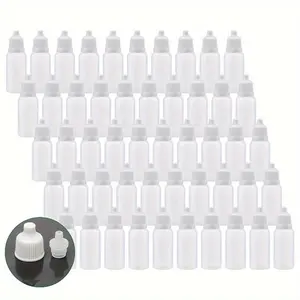 25pcs/50pcs/100pcs Refillable Squeezable Dropper Bottle, Nozzle Bottle Squeeze Bottle, Drop Bottle Small Plastic Bottle, Water Dispenser Bottle, Ink Bottle, Pigment Packaging Dispenser Bottle