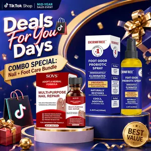 Combo Special:  Nail + Foot Care Bundle– Multi-Purpose Nail Repair & Foot Odor Probiotic Spray Combo - 15ml /30ml Upgraded Safe Formula for Full Course Nail Restoration ，#DealsForYouDays