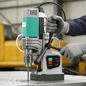 8850 Portable magnetic drilling rig for Steel Structure, Ship Bridge Railway Power Plant Construction, Industrial Processing Equipment Installation Outdoor High Altitude Work, Horizontal for Narrow Space Vertical for Deep Drilling