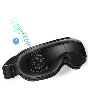 VEVOR Heated Eye Massager Eye Care Device 5 Modes Bluetooth Music 180° Foldable Black