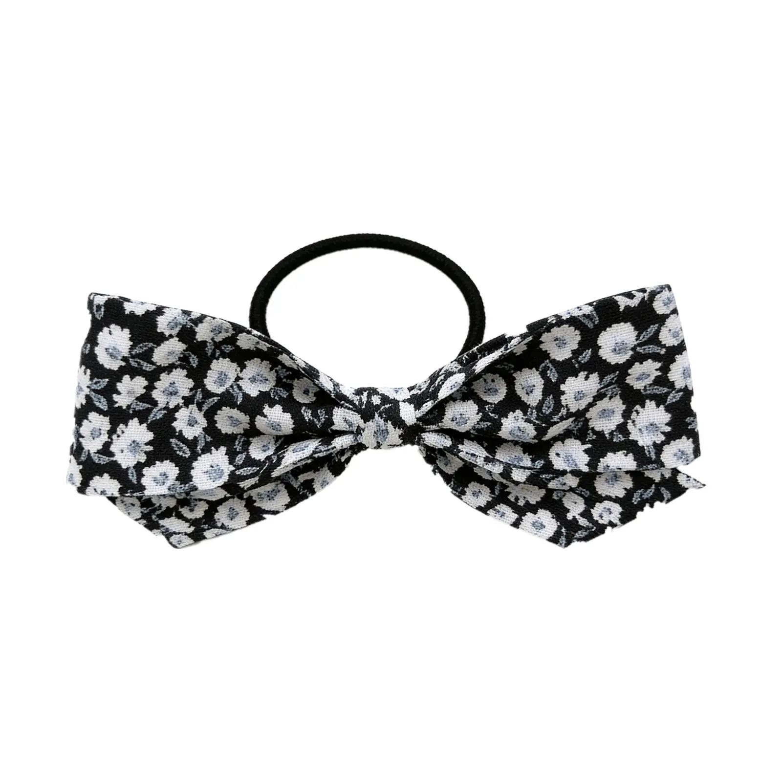 Floral Bow Hair Tie