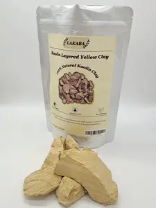 LAKABA Natural Narat Ten-Layer Yellow Pigment Powder Cosmetic Grade No Additives 200g 7oz Kaolin Layered Clay