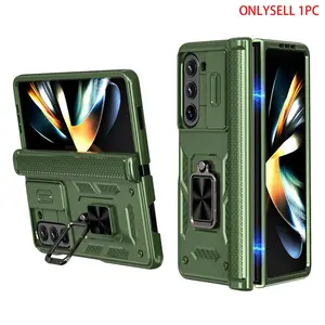Shockproof Protection Phone Case with 360 Degree Rotatable Bracket, Foldable Phone Protective Cover, Phone Accessories Compatible with Samsung Galaxy Z Fold 6/Z Fold 5, Casing, Folding