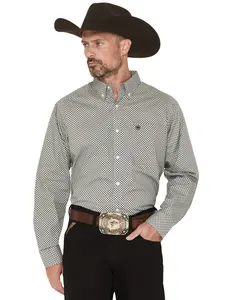 Ariat Men's Men'S Trisgeo Print Long Sleeve Button-Down Western Shirt - 10065854