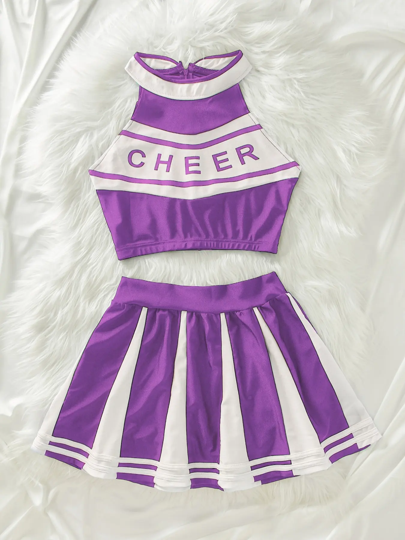 Women's Colorblock Sexy Fitted Cheerleading Uniform Set, Cheerleading Crop Top & Short Skirt Costumes Set, Ladies Sexy Lingerie Set for All Seasons, Outfit - TikTok Shop Women's Colorblock Sexy Fitted Cheerleading Uniform Set, Cheerleading Crop Top & Short Skirt Costumes Set, Ladies Sexy Lingerie Set for All Seasons, Outfit - TikTok Shop