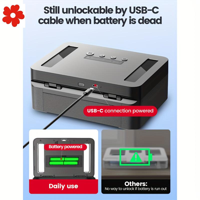 New Metal Time Lock Box Phone Lock Box Timer Timed.safe