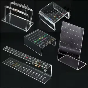 Transparent Acrylic Jewelry Display Board, Earring Lip Ring Belly Button Tongue Piercing Holder Stand, Photo Prop Organizer, Jewelry Storage Tray