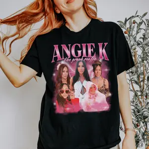 Bravo Rhoslc Retro Tee Angie K Vintage Graphic T-shirt Unisex Real Housewives Merch Bravoholic Gift High Body Count Hair Shirt