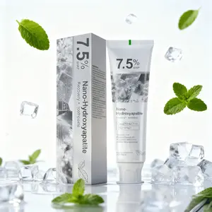 7.5% Nano-Hydroxyapatite Toothpaste HelpsRemineralize, Natural Peppermint Flavor, Fluoride-FreeFresh Breath, Reduce Tooth Sensitivity