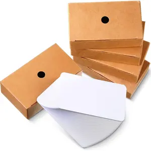 500 count Blank Business Cards Cardstock 2" x 3.5" small blank note cards Mini Message Paper Learning Cardboard DIY  Tags(White)