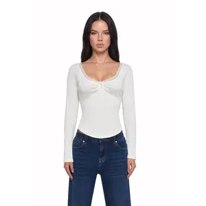 Text Me Long Sleeve Top - Ivory