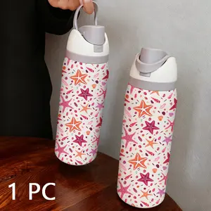Loyr 32oz Dual Drink Insulated Tumbler, Shell Starfish Pattern, Stainless Steel, Perfect Gift, Outdoor & Daily Use