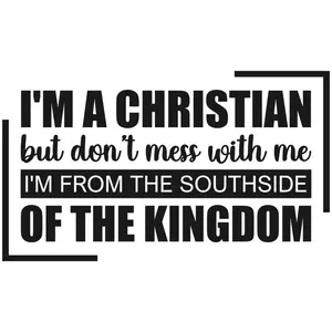 Im A Christian Prints Religious Print - Black Text on White Background