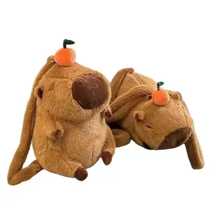 Capybara Plush Backpack Kawaii Fashion Plushie Doll Fur Bag Shoulder Bag Mini Knapsack Bags Gift