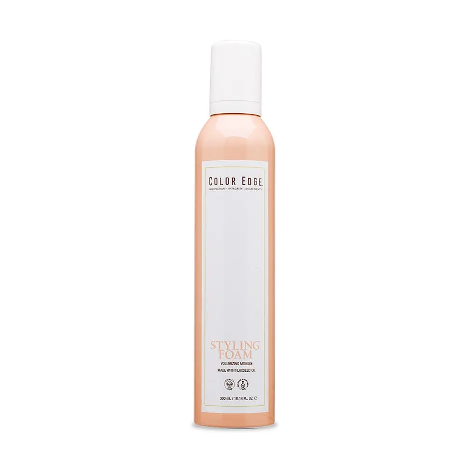 Color Edge Styling Foam | Volumizing Hair Styling Mousse with Flaxseed Oil