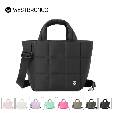 【limited stock】WESTBRONCO Puffer Crossbody Bag lunch bag 2026 viral Purse fashion Bags for Women with Adjustable Strap Nylon Shoulder Handbag spring trendy gift for mom diaper bag, Insulated Lunch Bag, Thermal Bag