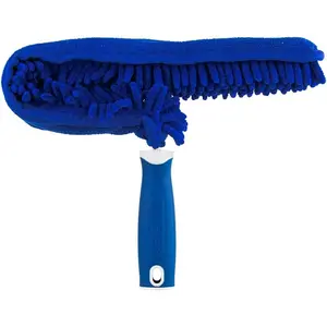 Microfiber Ceiling Fan Duster – Machine Washable Reusable Cleaning Tool for Ceiling Fan Blades, Compatible with Threaded Poles, Traps Dust & Dirt