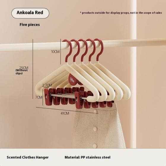 Scented Hangers – 3 in 1 Aromatherapy Clothes Hangers for Closet, Plastic Suit Hangers with Fragrance, Heavy Duty Non Slip Hangers for Coats Shirts, Space Saving Wardrobe Hangers for Bedroom Coat Rack