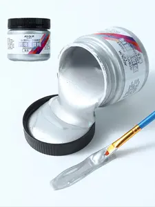 1 Pcs Acrylic Paint 100ml Metal Gold Silver Copper Gypsum Doll Drip Glue Hook Paste Handmade D IY Dyeing, Painting, Graffiti Pigment DIY Painting Supplies