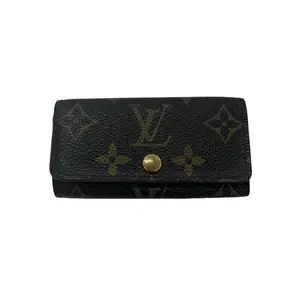 Pre-owned Louis Vuitton canvas Small Leather Goods Monogram 4 Key Case IB26050044