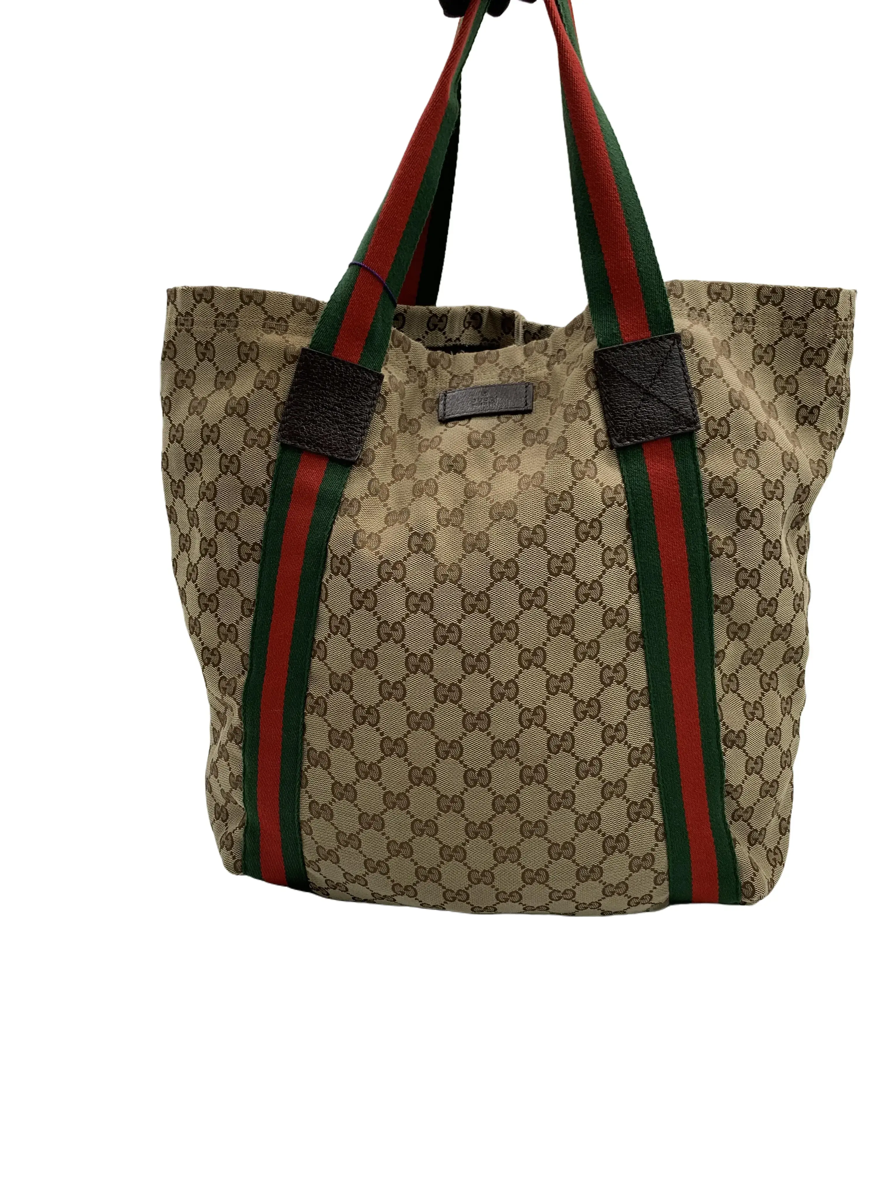 Pre-owned GUCCI Classic GG Web Stripe Tote Shoulder Bag/WJ06509512/9512