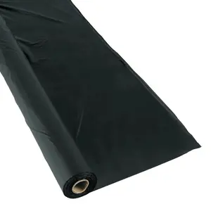 40" x 250 ft. Black Extra Long Plastic Tablecloth Roll