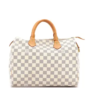 Pre-owned Louis Vuitton Canvas Coated Top Handle Bags Speedy Handbag Damier 30 by Rebag