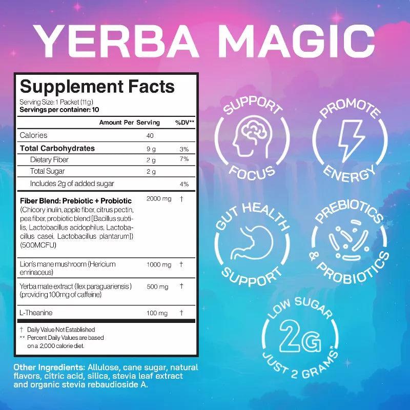 Yerba Magic Pink Potion - 10 Stick Pack | Instant Yerba Mate Tea