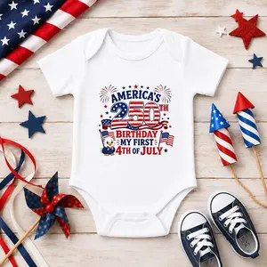My First 4th of July Baby Bodysuit | Americas 250th Birthday Baby Outfit | Patriotic Baby Onesie | Fourth of July Baby Clothes | USA 250 Years