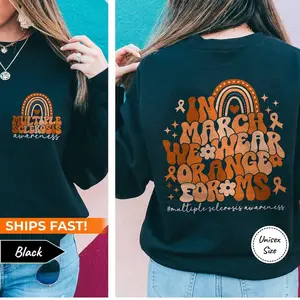 MS Awareness Shirt • We Wear Orange for Multiple Sclerosis Sweatshirt • Spoonie Sweater • Perfect gift for Neuro Nurse or Physical Therapist