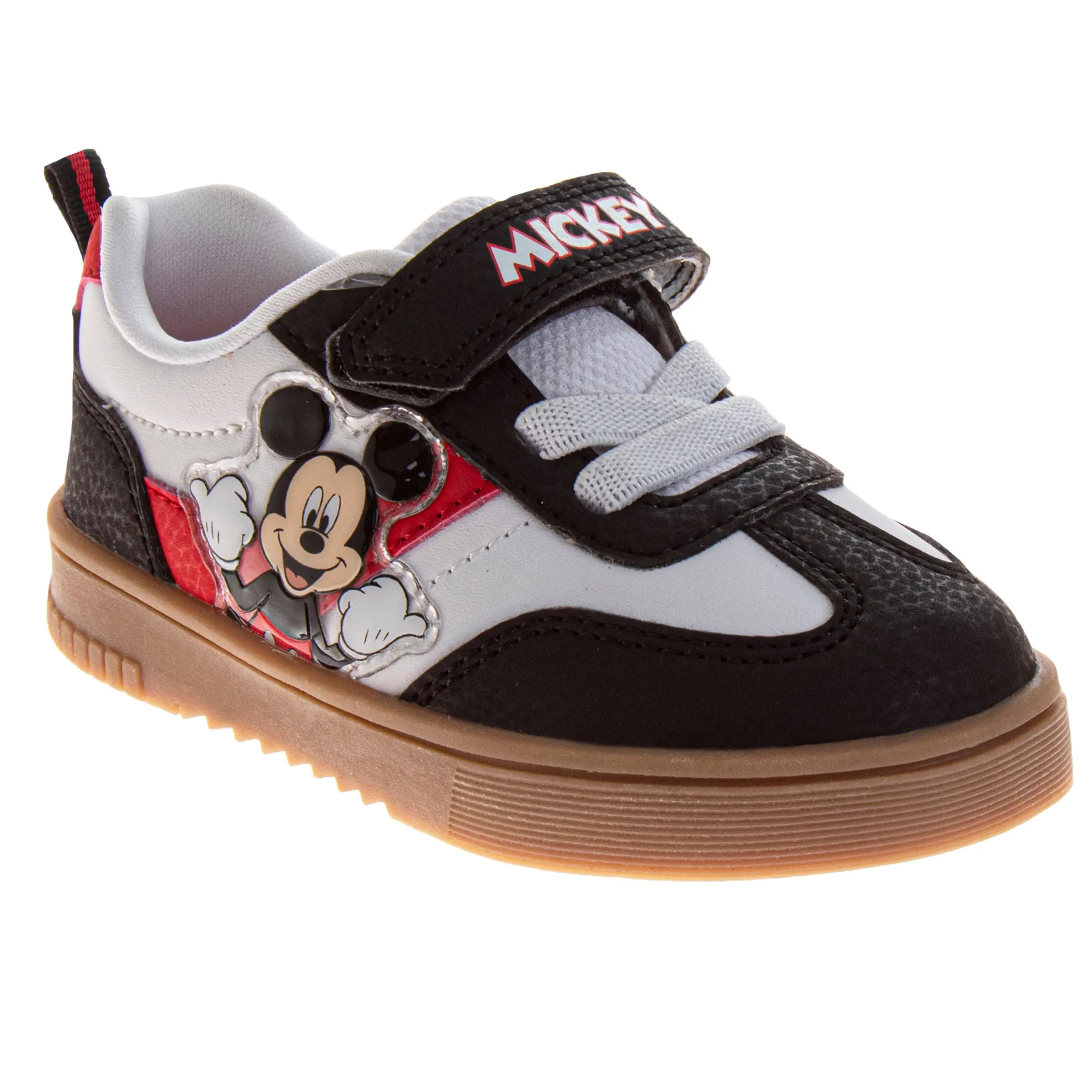 Mickey Mouse Velcro Fastened Sneaker Shoes for Boys (Toddler/Little Kid) - Child-Size Trainers, Canvas, Comfortable, Durable, Everyday Wear, School, Size 10, Velcro Fastened Shoes, Officially Licensed, Sneaker Shoe, 6 - 7 Years