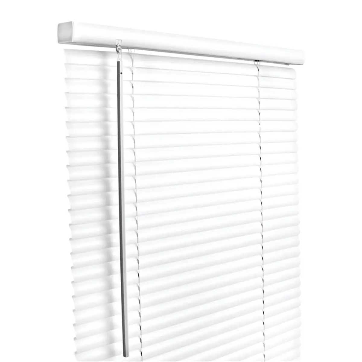 White Vinyl Cordless Mini-Blinds - 1 in. Thick, 31 x 72 in. Window Covering, Vinyl Blinds
