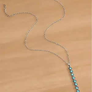 Western Turquoise Pendant Necklace for Women - Fashion Accessory. Western Jewelry.