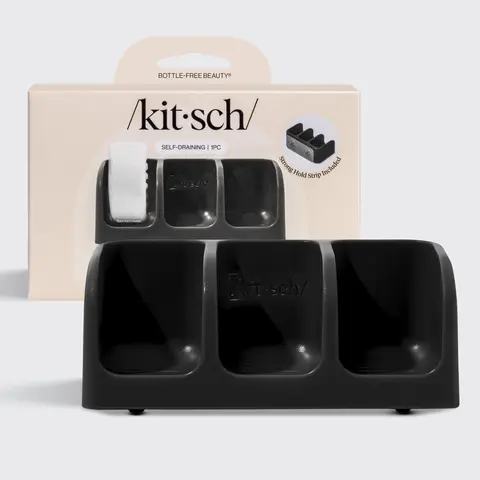Self-Draining Soap Dish - Black