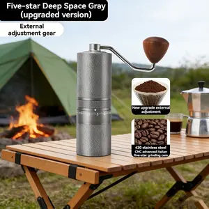 Manual Coffee Grinder, Stainless Steel Grinding Head, Integrated Grinding Plate, Detachable Grinding Plate, for Espresso Machines, Coffee Tools