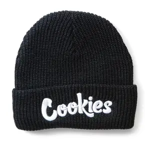 Cookies Original Logo Embroidered Knit Beanie | Classic Acrylic Blend