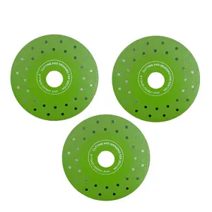3-In-1 Diamond Saw Blade Set 4.5 Inch, Cut Chamfer Grind All In One, For Tile Marble Glass Wine Bottle, Angle Grinder Accessories