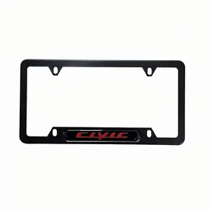 Black License Plate Frame for Civic with Screws and Caps to Bring Joy and Awareness to the Road Fast Shipping