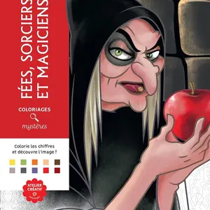 #36 - Color by Numbers Coloring Book for Children and Adults - fees sorciers Cover Soft Cover with Characters and Easy-to-Follow Coloring Pages number books cozy Adult