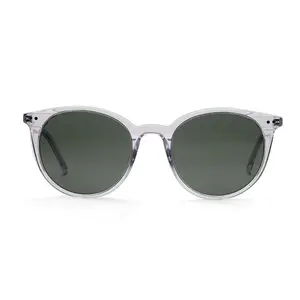 LUMIRA Sadie Round Sunglasses UV400 Clear Smoke Unisex men's